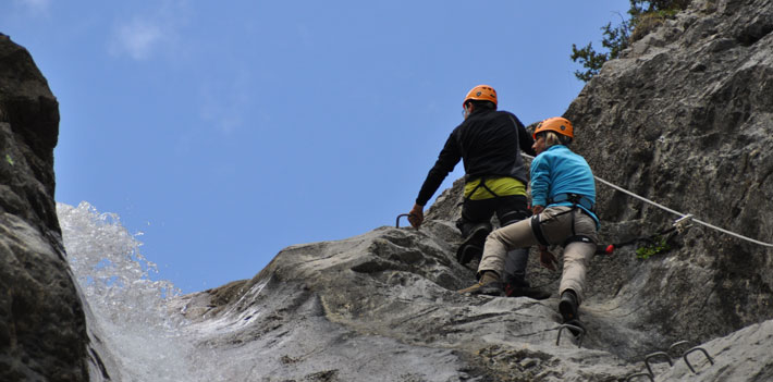 Topo Klettersteig Millnatzenklamm